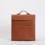 Simple backpack for men and women for business commuting fashion leather large capacity handbag